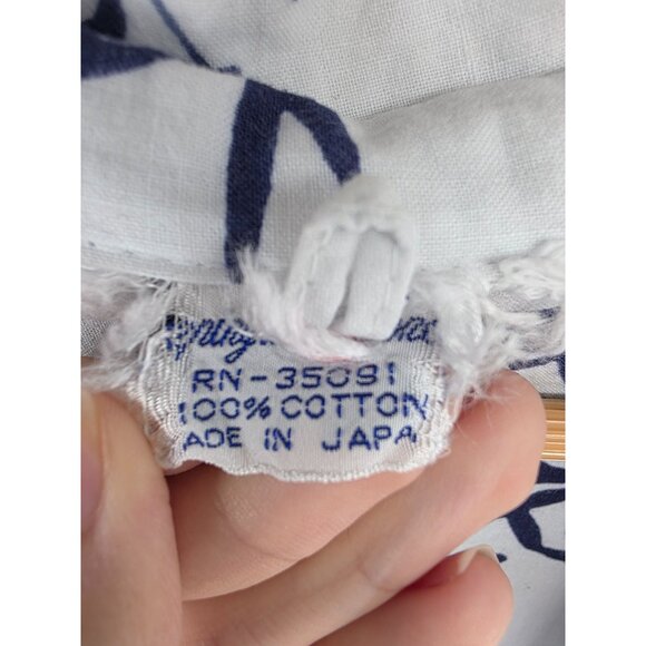 Vintage Japanese Kimono Robe Medium Bamboo Pattern 100% Cotton Made In Japan - Picture 2 of 8